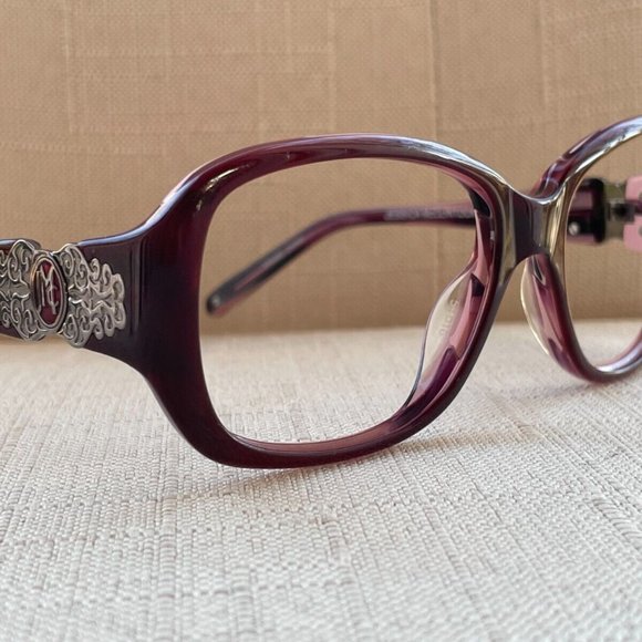 Jessica McClintock Women Eyeglasses RAISIE HORN 54[]16 130 Glasses - Picture 3 of 12